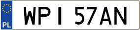 Trailer License Plate